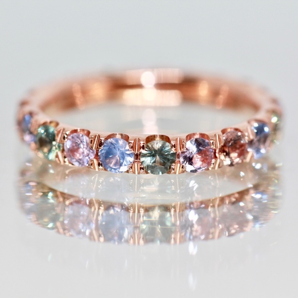 Jenna Jameson Jewelry - 2 carat Diamonds 14k Rose Gold Color Eternity Ring